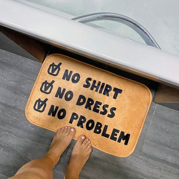 Килимок для ванної кімнати No shirt...&raquo; 58х38 см (VAN_24F071) VAN_24F071 фото