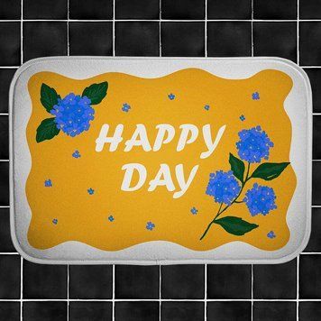 Килимок для ванної кімнати Happy day&raquo; 58х38 см (VAN_24F001) VAN_24F001 фото