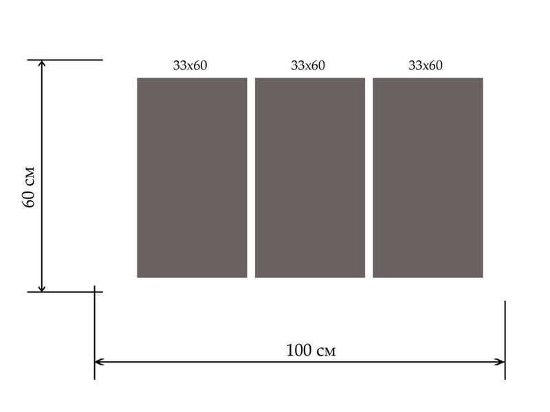 Модульная картина DK Зеленая листва 60x100 см (MK30277_A) MK30277_A фото