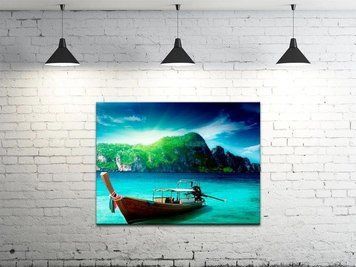 Картина на стену DK Лодка на воде 45х60 см (DKP4560-p1036) DKP4560-p1036 фото
