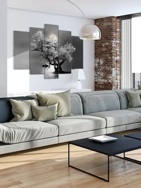 Модульна картина DK Чорно-біла ніч 80x125 см (MK50064) MK50064 фото