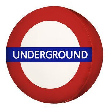 Круглая подушка пуф &laquo;Underground&raquo; 35х7,5 см PP_ERA006 фото