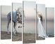 Модульна картина Кінь і Дівчина Art-296_5 ( 80х118см ) з лаковим покриттям Art-296_5 фото 1