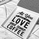 Деревянный поднос &laquo;All you need love and some coffee&raquo; 33х33х4 см (PDN_19M020_WH) PDN_19M020_WH фото 2
