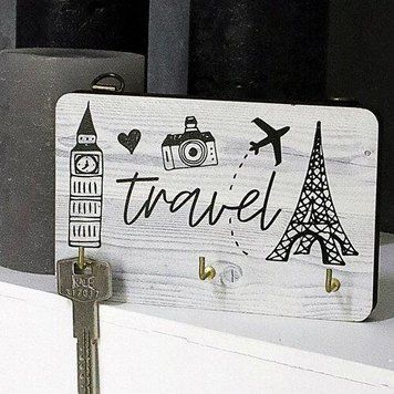 Настінна ключниця для ключів горизонтальна &laquo;Travel&raquo; 10х15 см (KEDL_21S006) KEDL_21S006 фото