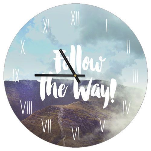 Настінний годинник &laquo;Follow the way!&raquo; 36 см CHR_P_TFL045 фото