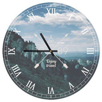Настінний годинник &laquo;Enjoy travel&raquo; 36 см CHR_P_TFL012 фото
