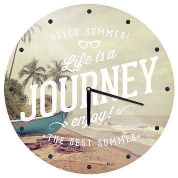 Настінний годинник &laquo;Hello summer!&raquo; 36 см CHR_O_15M029 фото