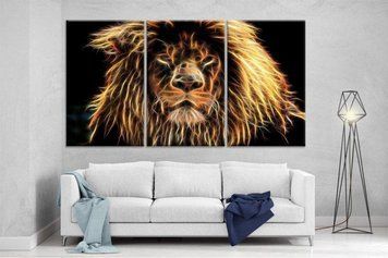 Модульна картина DK Лев 159x99 см (XL76) XL76 фото