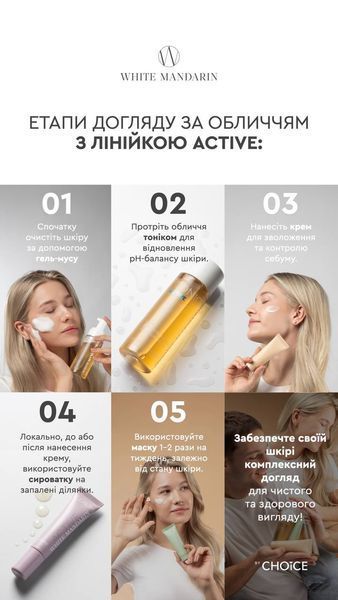 Тоник для проблемной и склонной к появлению акне кожи лица TONIC ACTIVE антиакне/себум баланс Choice 200 мл choice_100 фото