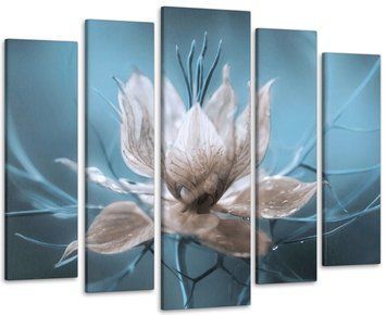 Модульная картина Цветок Абстракция Art-238_5 ( 80х118см ) с лаковым покрытием Art-238_5 фото