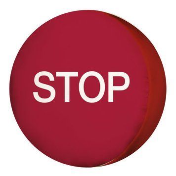 Круглая подушка пуф &laquo;Stop&raquo; 35х7,5 см (PP_15M001_KR) PP_15M001_KR фото