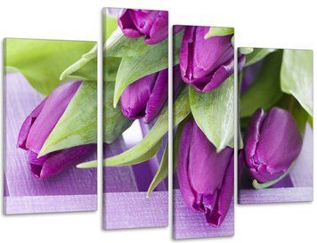 Модульная картина Цветы Тюльпаны Art-5_4 с лаковым покрытием Art-5_4 фото