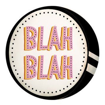 Круглая подушка пуф &laquo;Blah Blah&raquo; 35х7,5 см PP_JOY004 фото
